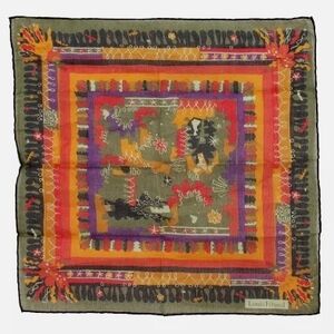 Louis Feraud Orange and Purple Accent Decor